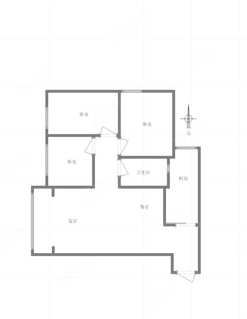 通用晶城3室2厅1卫94.12㎡东南107万