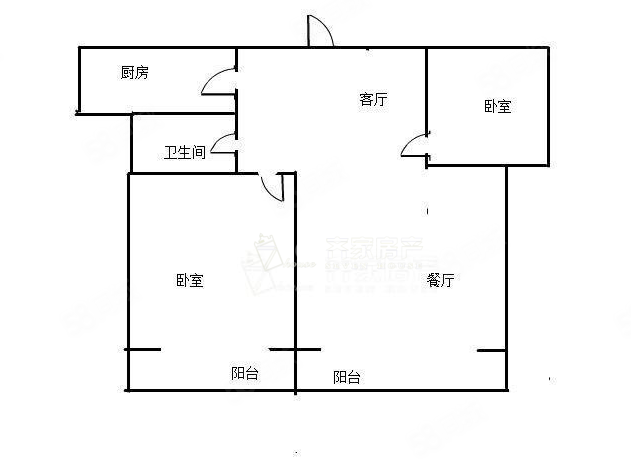 滨江豪园2室2厅1卫103㎡南120万