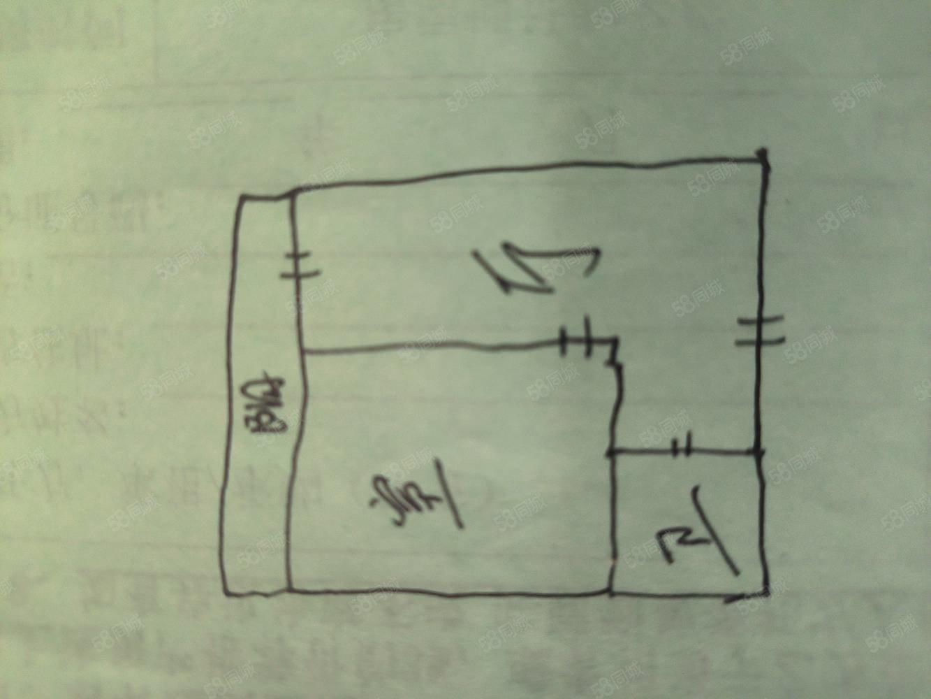 双益社区1室1厅1卫46.9㎡南北6.5万