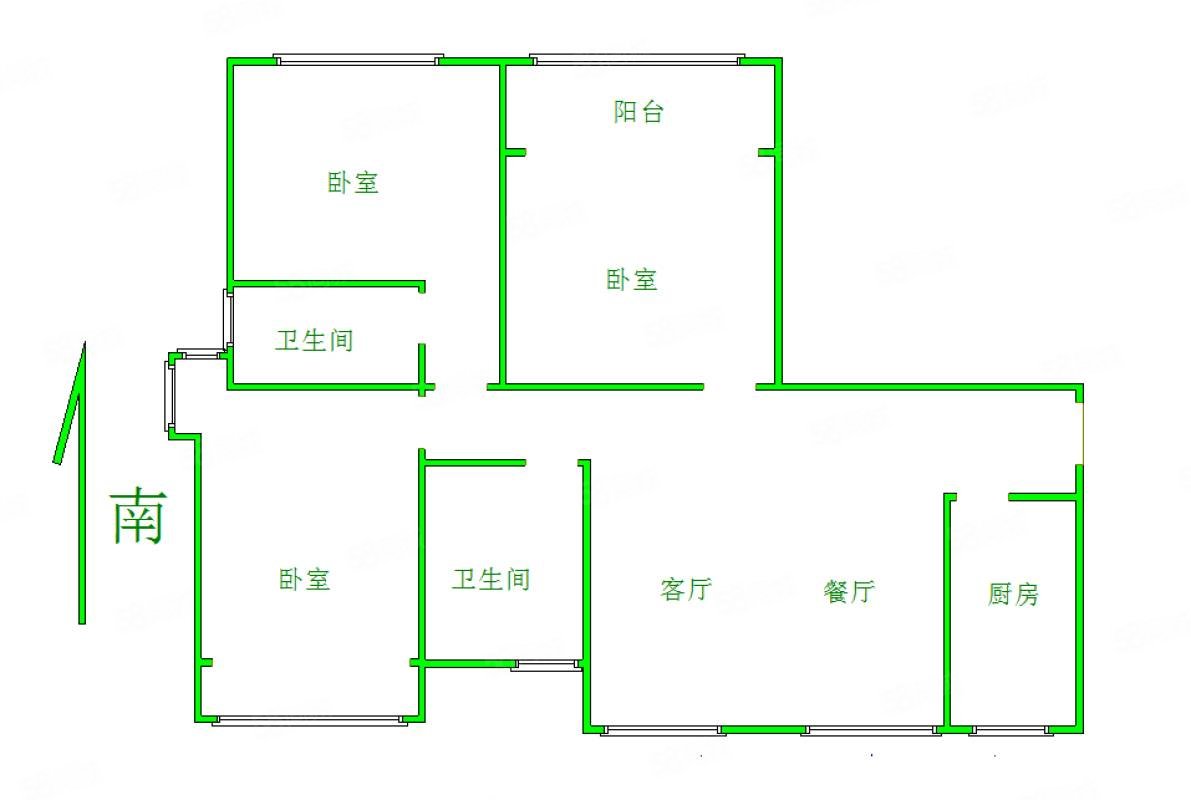 东建德州花园(公寓住宅)3室2厅2卫142.18㎡南北146万