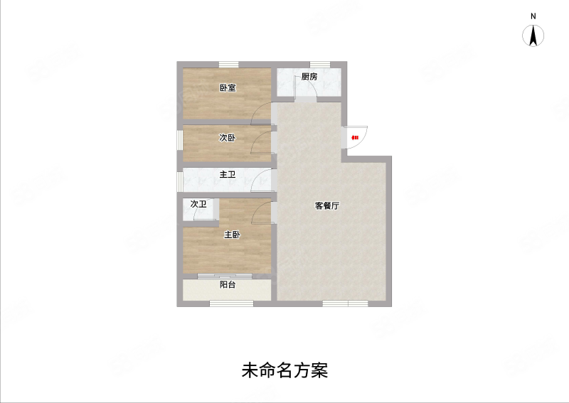 鲁信花园3室2厅2卫176㎡南北133万