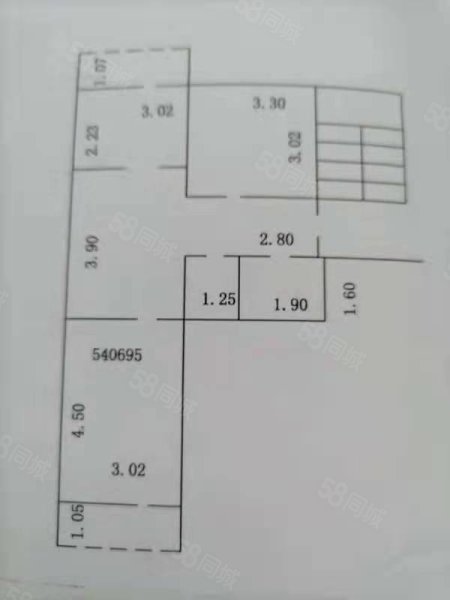 联新里2室1厅1卫68㎡南北115万