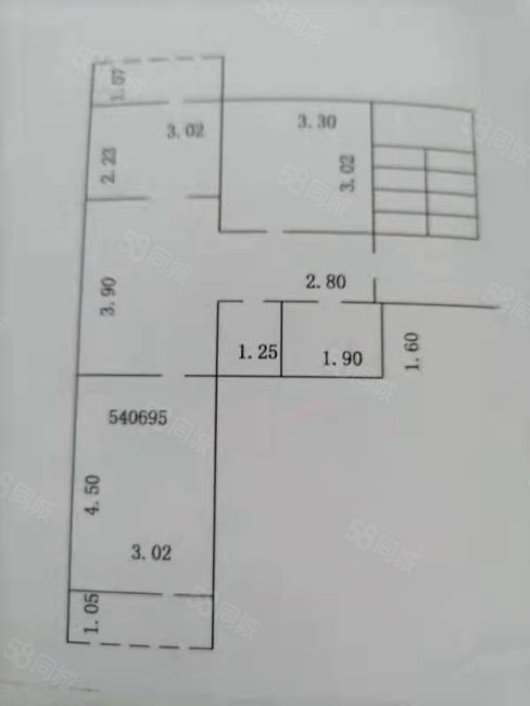 联新里2室1厅1卫68㎡南北115万