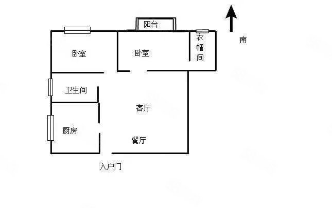 腾冲千里走单骑2室1厅1卫69.15㎡南北30万