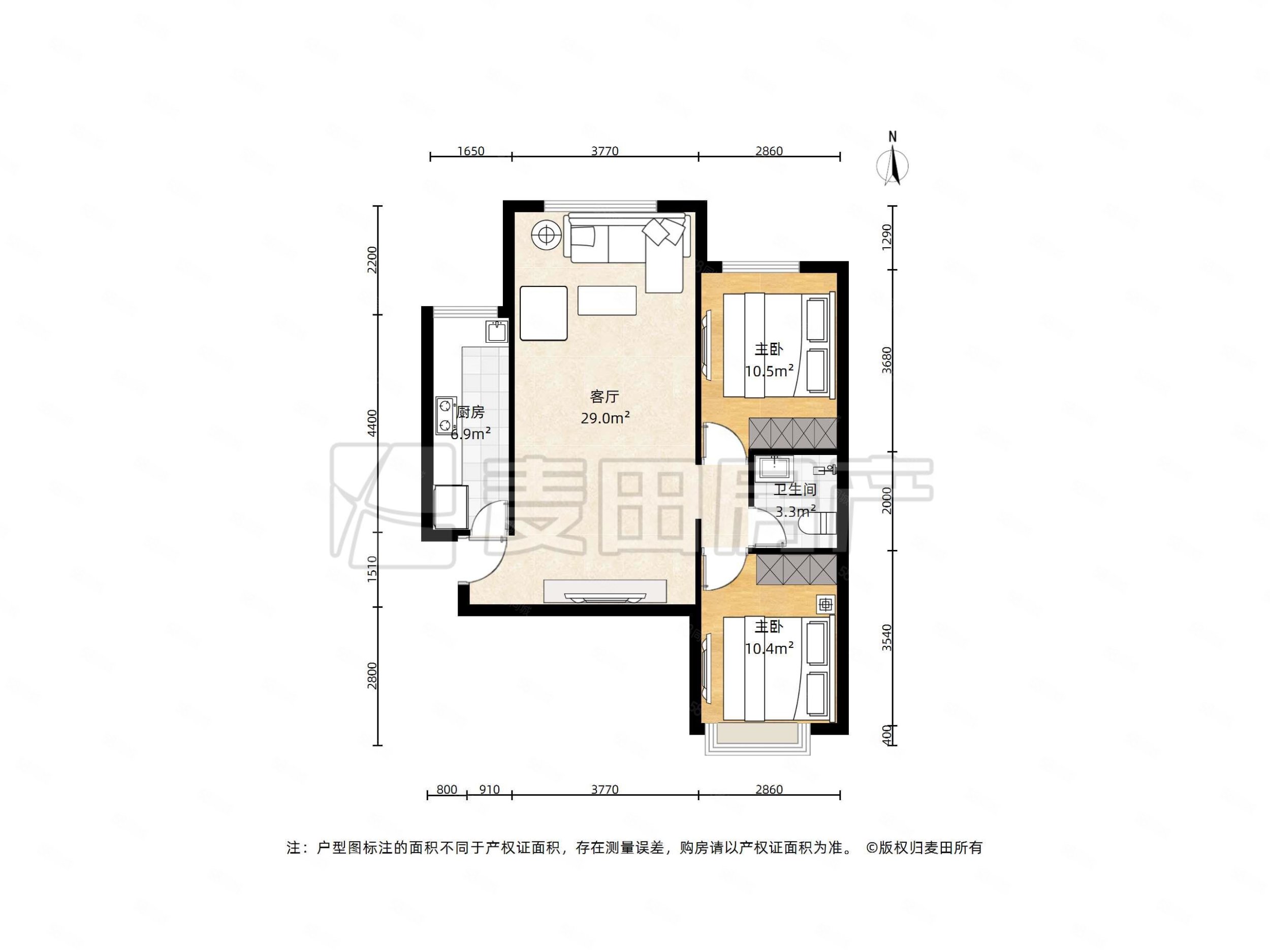 首城國(guó)際2室1廳1衛(wèi)88㎡南北580萬(wàn)