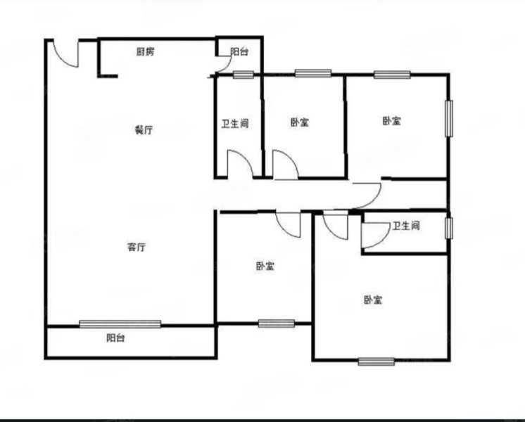 奥园广场4室2厅2卫114㎡南北55万