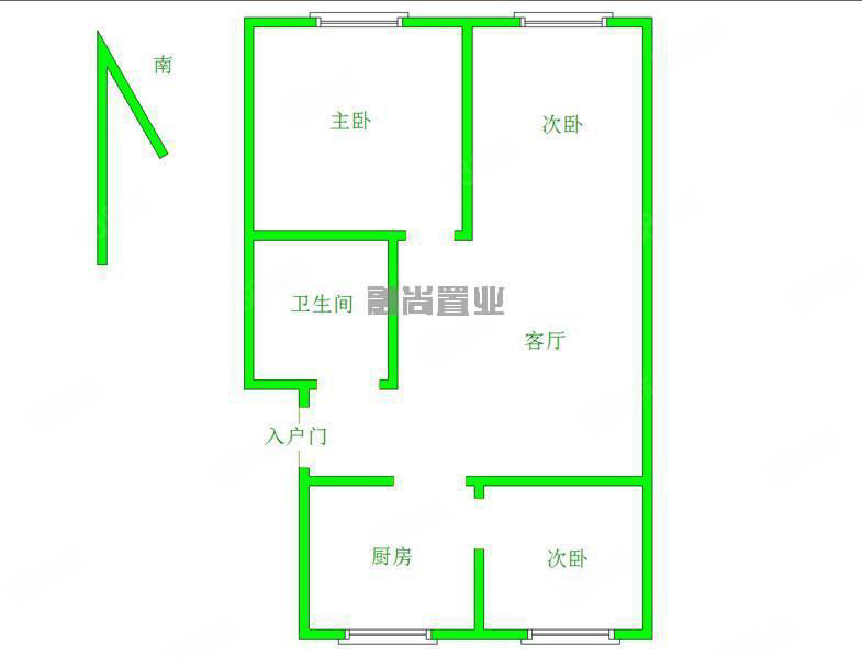 新城小区3室1厅1卫62㎡南北35万