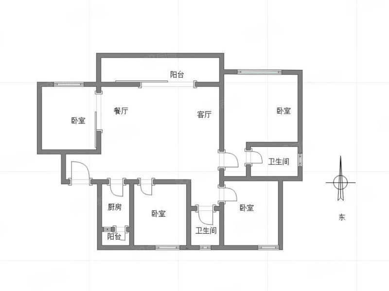 中交中央公园锦颂4室2厅2卫128㎡南北173万