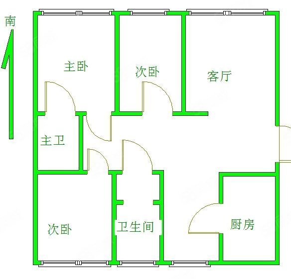 金信翰林苑5室3厅2卫210㎡南北260万