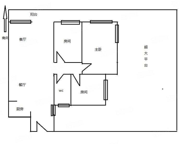 兴怡居3室2厅1卫102.39㎡南北368万