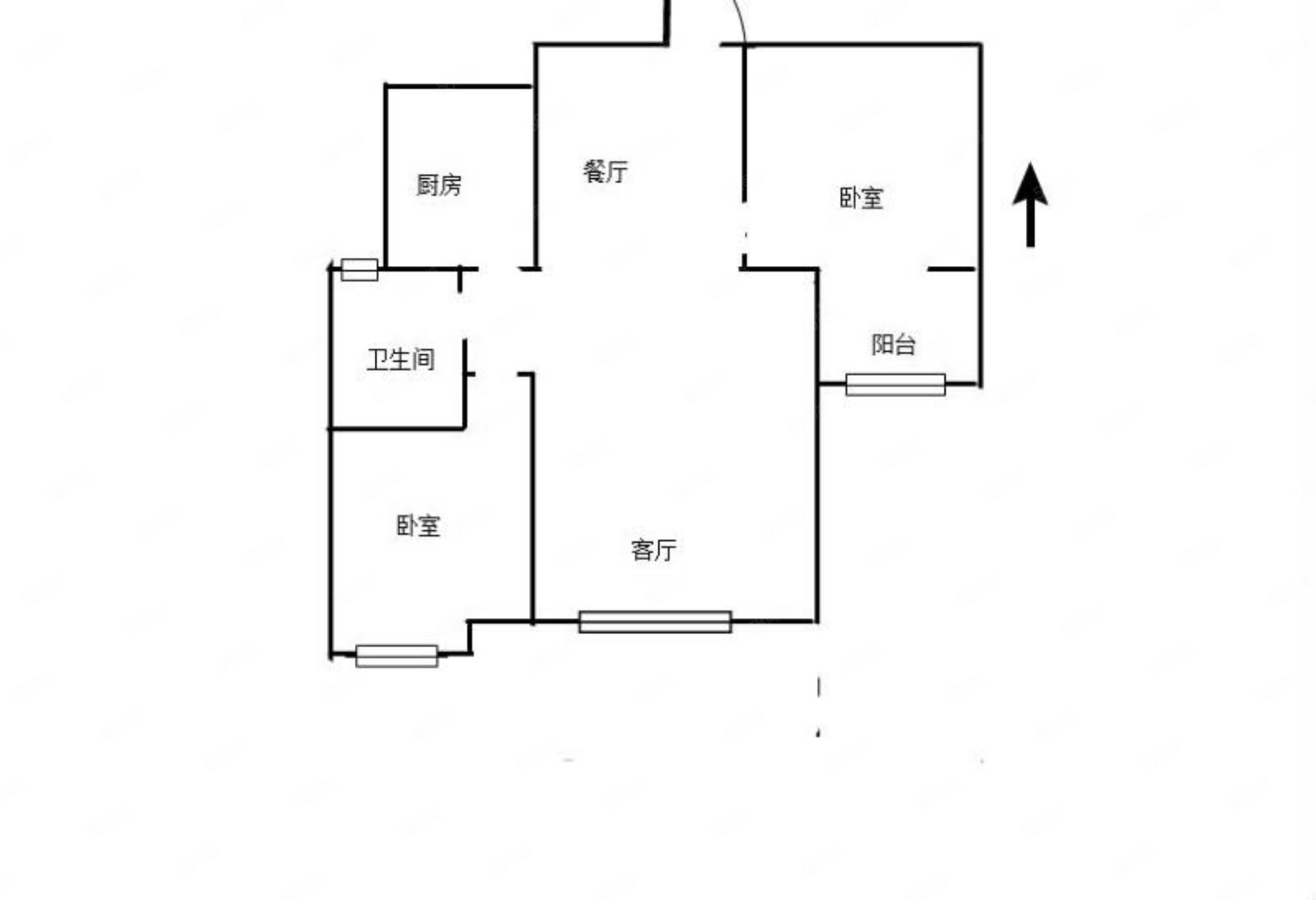80万 83平 满二 住房 诚心出售 楼层好,新华城南郡-泰安58同城