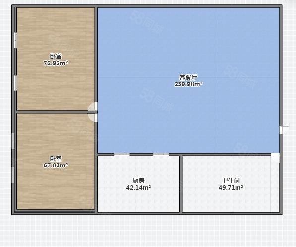 九龙锦湖苑2室2厅1卫98㎡南北92万