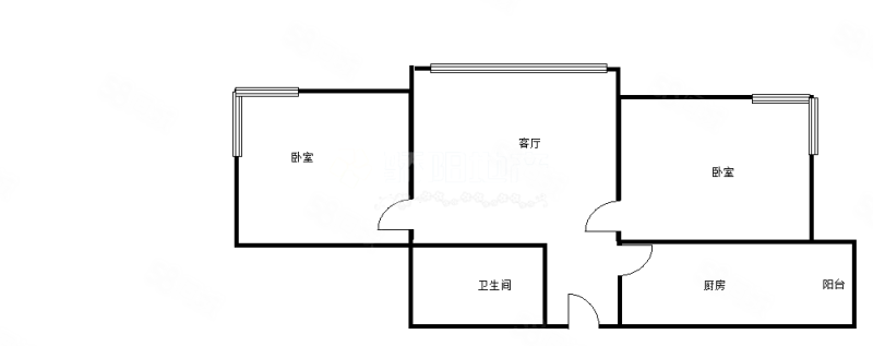 好民居滨江新城(A区)2室1厅1卫96㎡南北73万