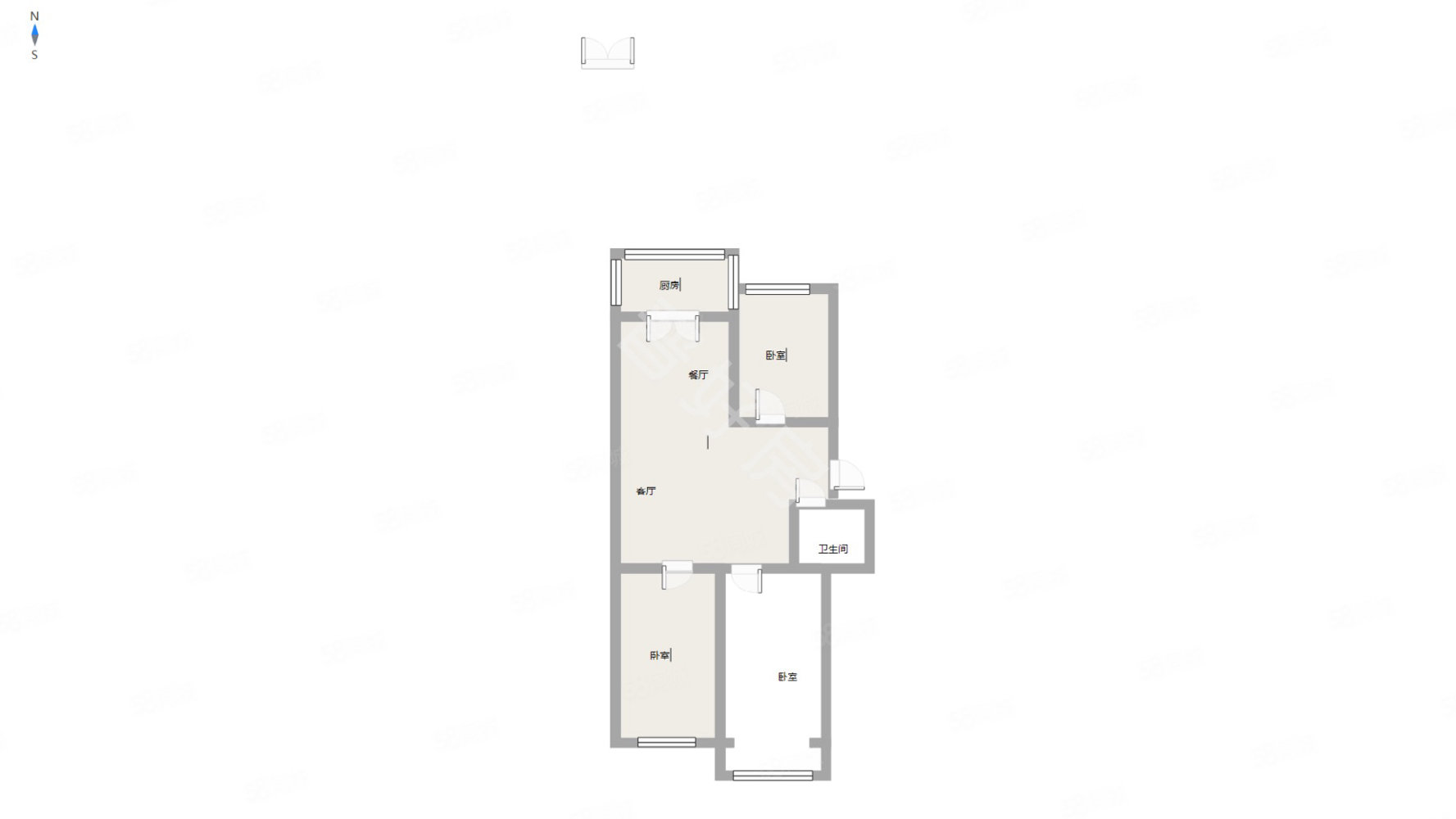 晓光三区3室2厅1卫120㎡南北75万