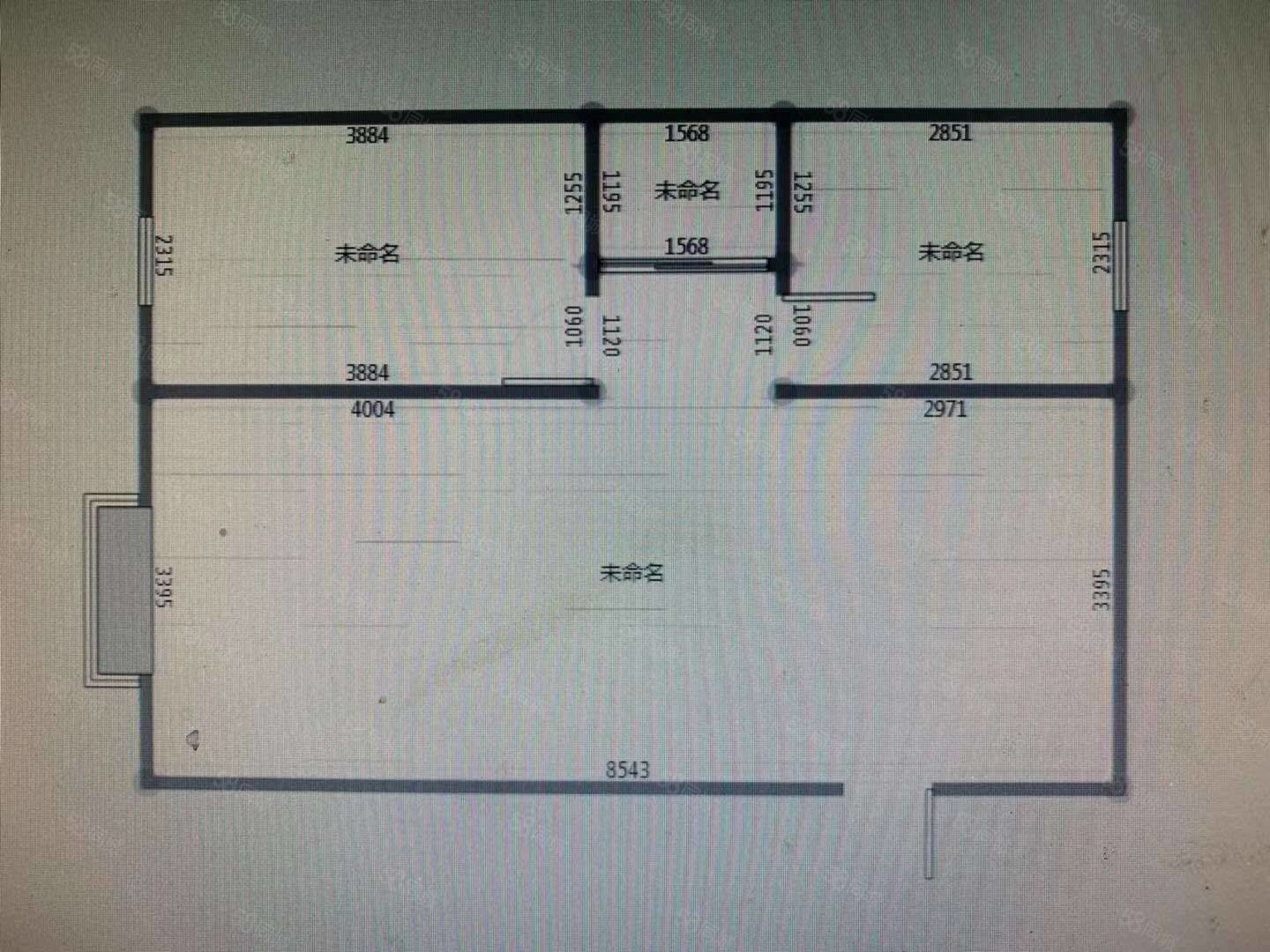 熙雅寓家园2室2厅1卫96㎡南北32万