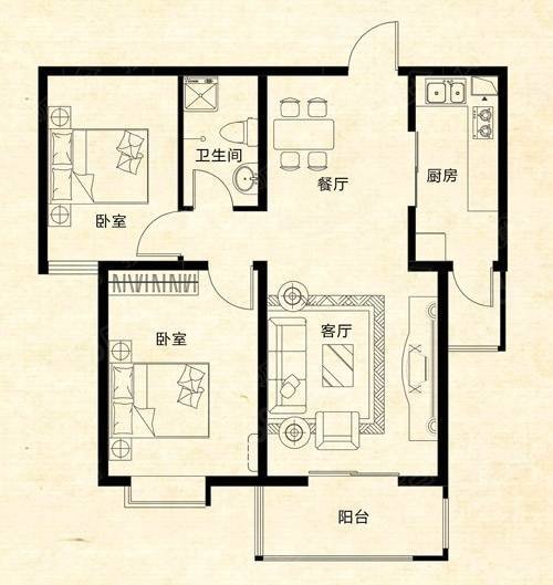 才子大厦2室2厅1卫96㎡南43万