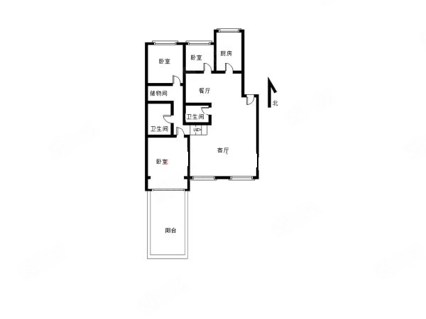 昭乌达小区3室2厅2卫158㎡南北89.9万