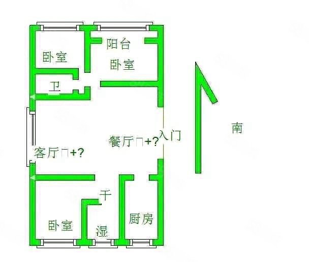 民生凤凰城10号院3室2厅2卫121㎡南北110万