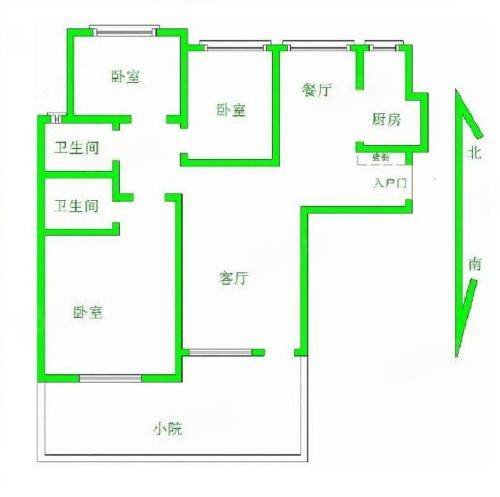 卓正丽景蓝湾(C区)3室2厅2卫136㎡南北179万