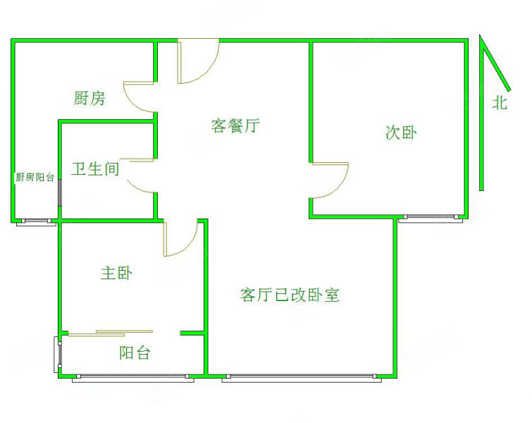 安联风度柏林3室1厅1卫86㎡南北50万