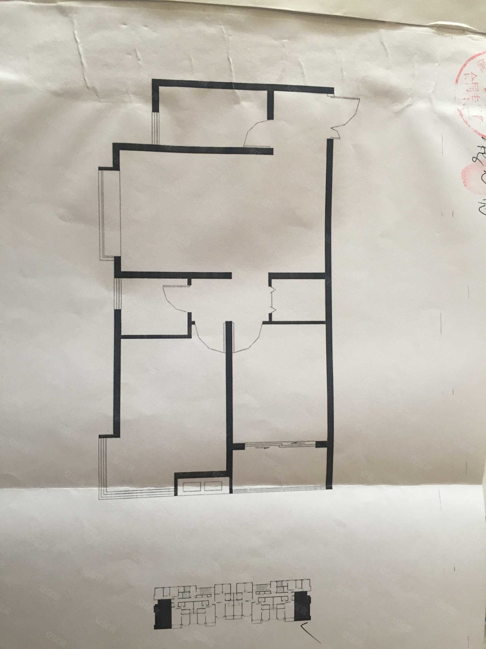 永邦天汇2室2厅1卫92㎡南110万