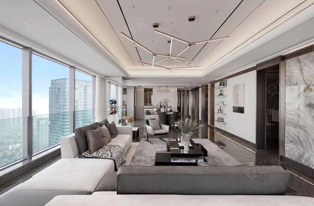 3㎡成都顶奢豪宅 银泰中心华悦府 全新精装空房 正看公园南北满二年近