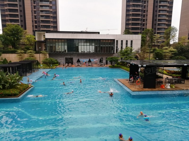 宽敞小区南北通透小区配套下沉式大游泳池园林环境楼距宽