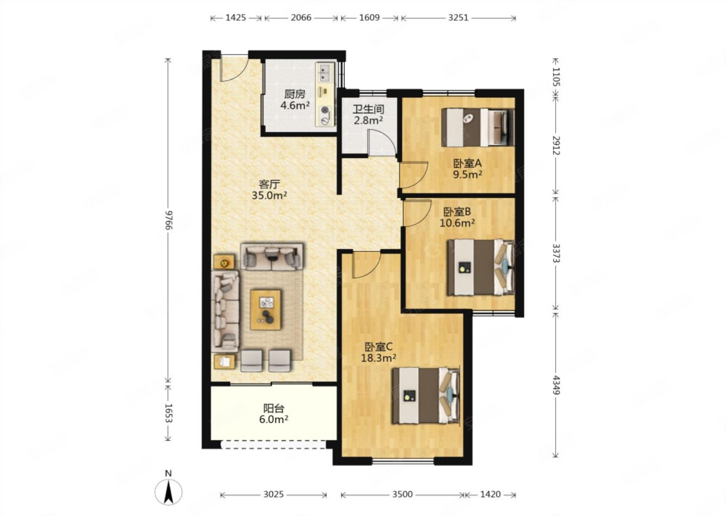 柏庄香府小区中间位置中间楼层业主诚售随时看房