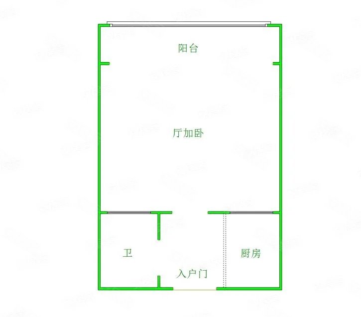 SOLO黄金岁月1室1厅1卫58.6㎡西南59万