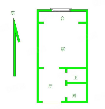 西园西里1室1厅1卫43.45㎡东140万