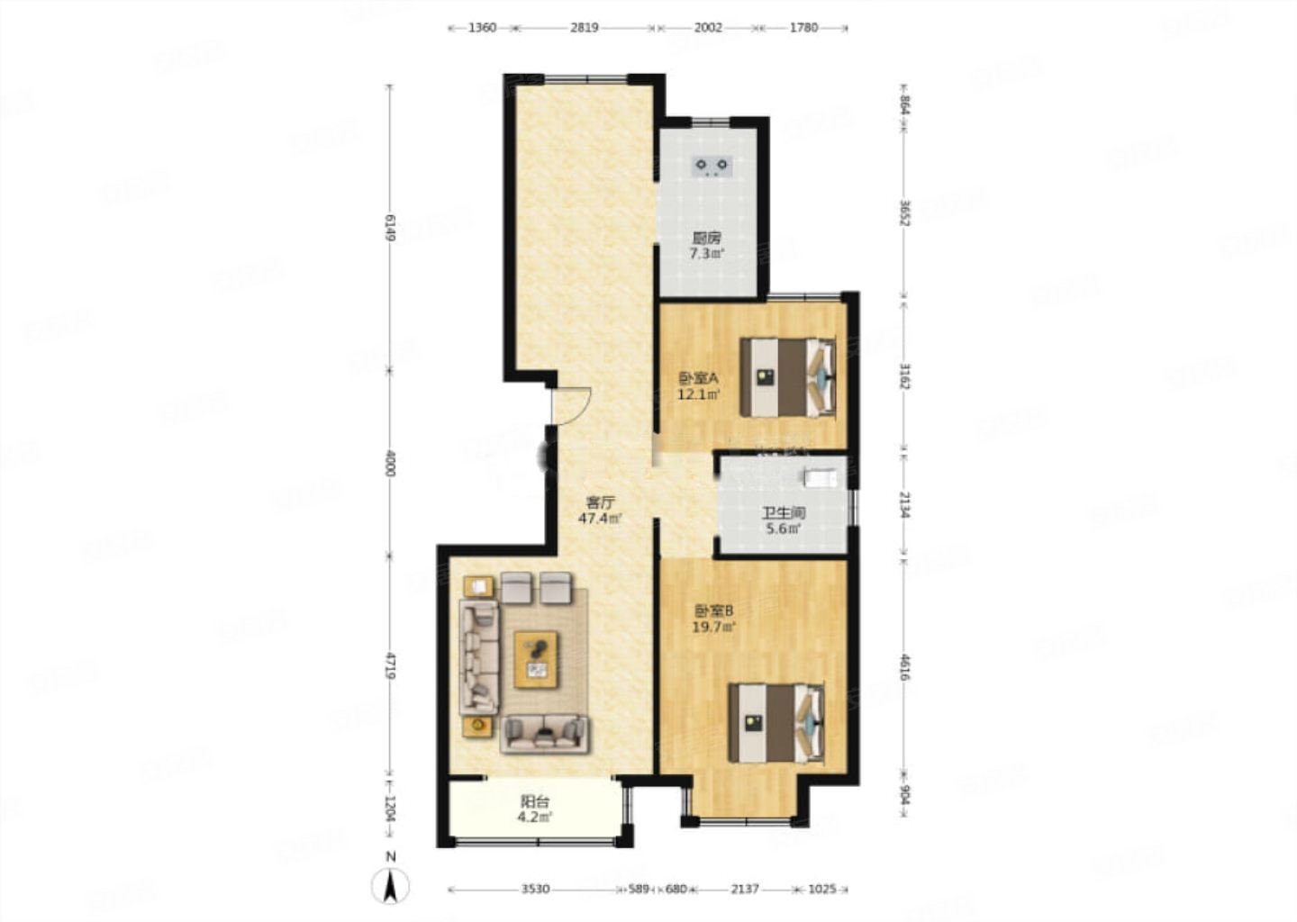 手慢无 水岸名都 3室1厅 一手房手续