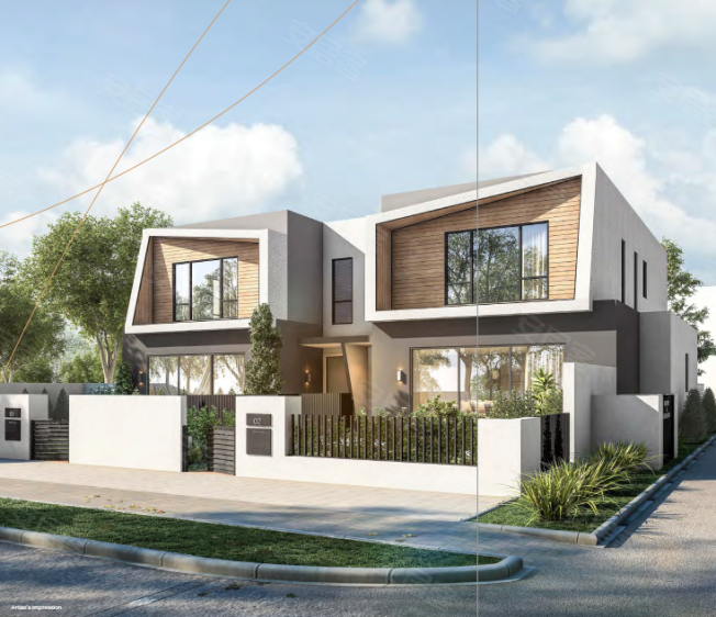澳大利亚维多利亚州墨尔本约¥296万Eastwood墨尔本大型公寓+联排别墅项目新房独栋别墅图片