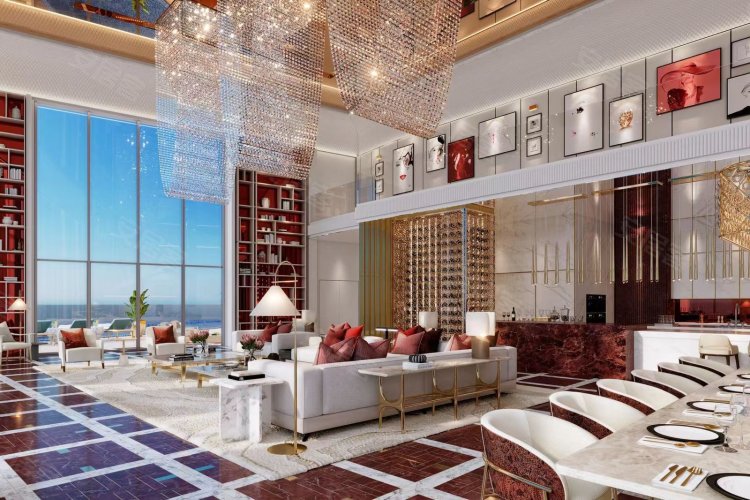 阿联酋迪拜酋长国迪拜约¥132～492万迪拜市中心运河旁高定住宅 可拿永居 5%意向金 永久产权新房公寓图片