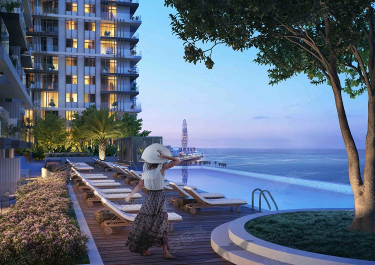 阿联酋迪拜酋长国迪拜约¥308万支付 12% DP |令人惊叹的视图|私人海滩通道 - 阿联酋迪拜朱美拉棕榈岛埃马尔海滩前二手房公寓图片