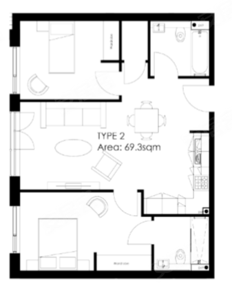 英国西米德兰郡伯明翰约¥154～324万【伯明翰】市中心公寓Axium-新房公寓图片