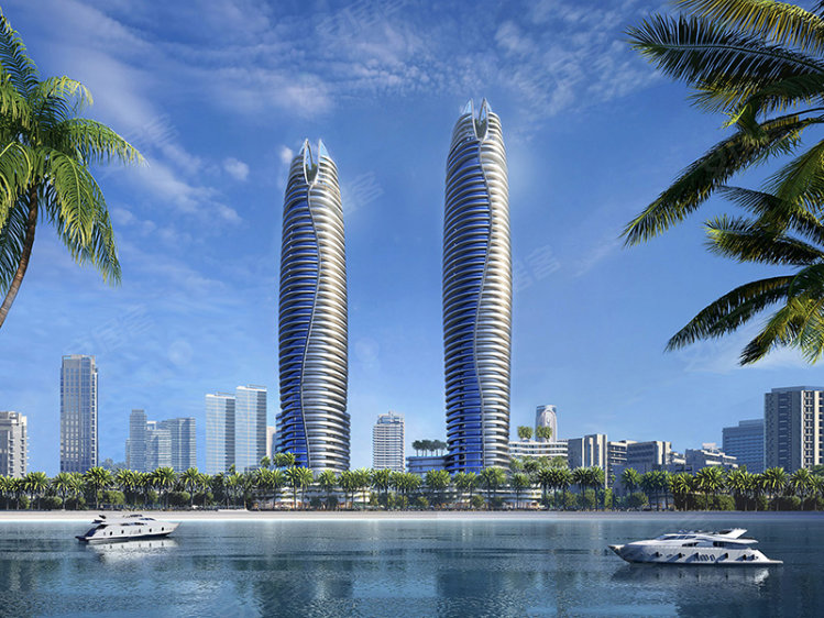 阿联酋迪拜酋长国迪拜约¥614万迪拜商业湾水景房，知名开发商达马克开发CANAL CROWN新房公寓图片