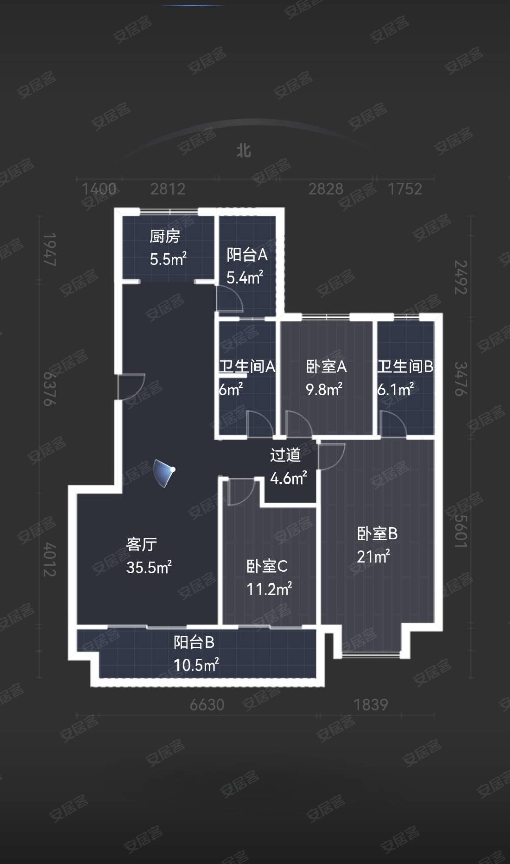 华耀城佳兆业水岸新都二手房,118万,3室2厅,2卫,136平米-洛阳安居客