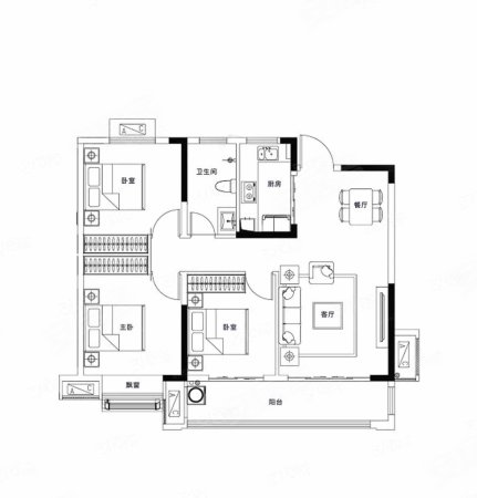 怀远毅德城6室3厅3卫311㎡南169.88万