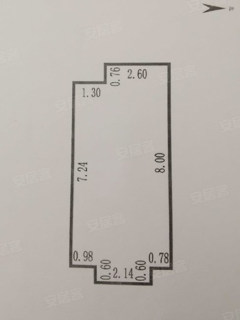 荣浙官邸1室0厅1卫44㎡东29万