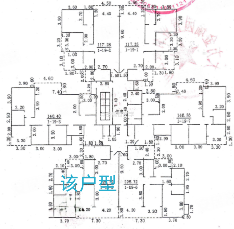 众悦城4室2厅2卫127㎡南50.8万