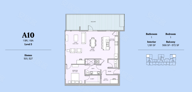 美国佐治亚州亚特兰大约¥317万亚特兰大-J5市区内CBD现房带全装修公寓新房公寓图片