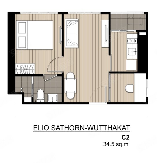 泰国曼谷约¥46～73万暹罗绿洲Elio Sathorn Wutthakat新房公寓图片