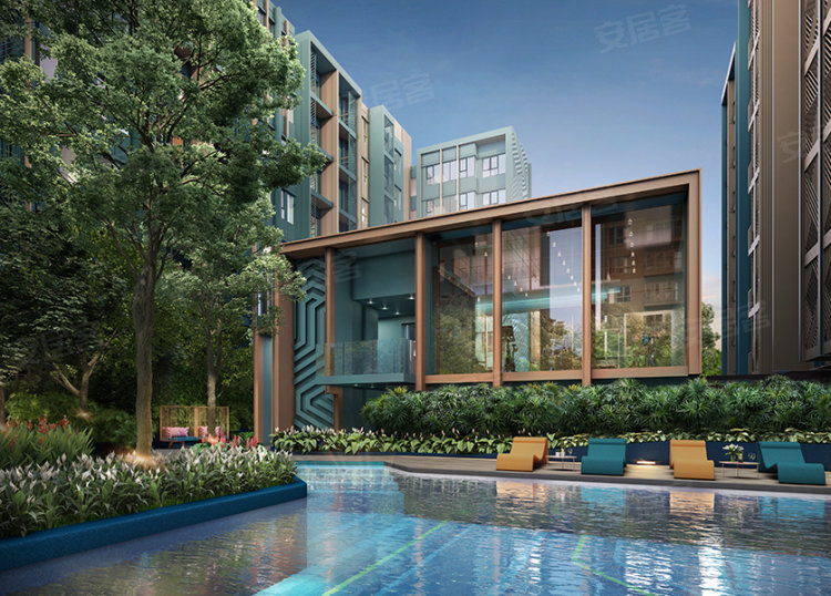 泰国曼谷约¥73～99万素坤逸低密度轻轨房The Base SKV 50新房公寓图片