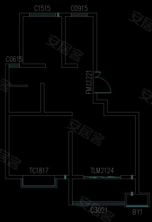 杨庄社区滨河金苑D区2室2厅1卫100㎡南北41.9万