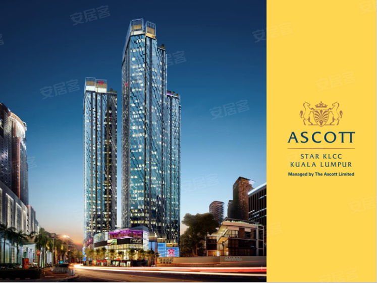 马来西亚吉隆坡约¥359万大马吉隆坡双子塔旁高端雅诗阁-ASCOTT STAR新房公寓图片
