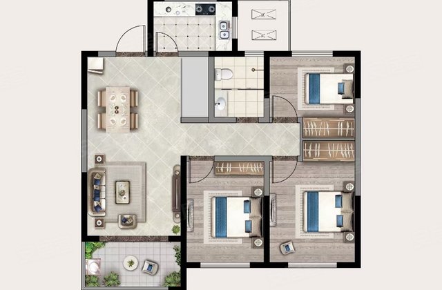 信华城珹园前排现房小三室无绑定房东直卖价格可议全