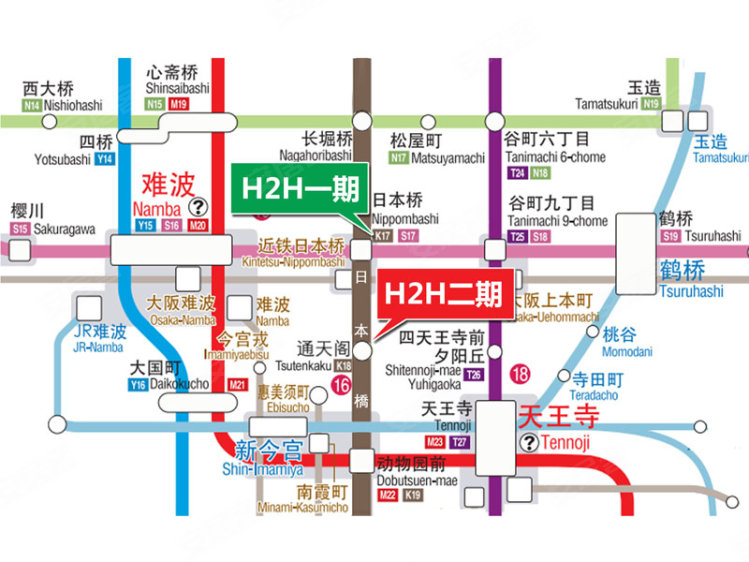 日本大阪府约¥168万大阪核心地段--H2H二期公寓(可经营民宿)-201~203新房公寓图片