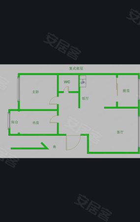 丽园南区三期3室3厅2卫145㎡南北85万