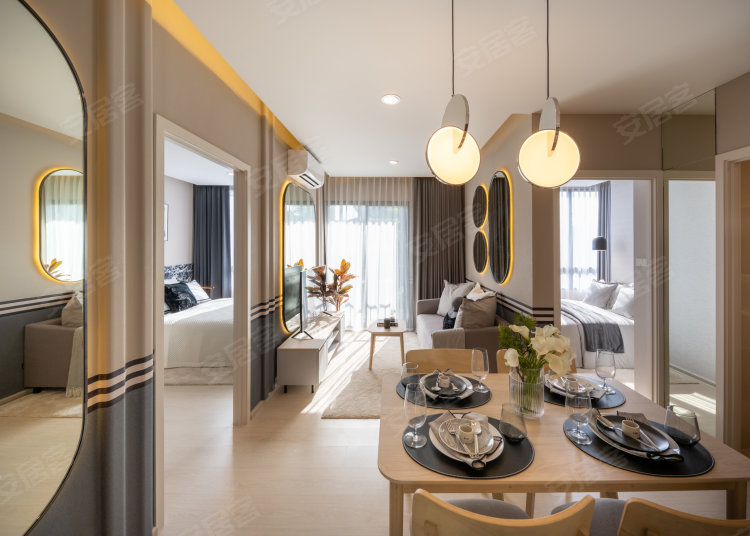 泰国曼谷¥44万曼谷-诺博新逸 上市开发商 带装修家电 带租约合同新房公寓图片