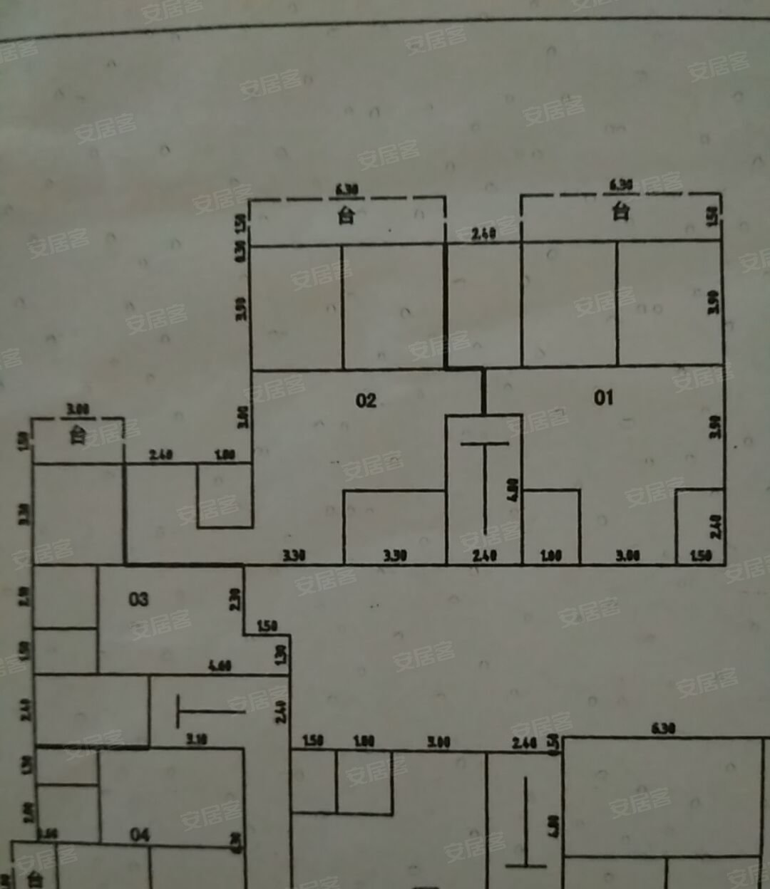 杏花园3室2厅1卫97㎡西南36万